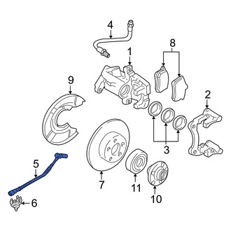Audi OE - Front Left ABS Wheel Speed Sensor