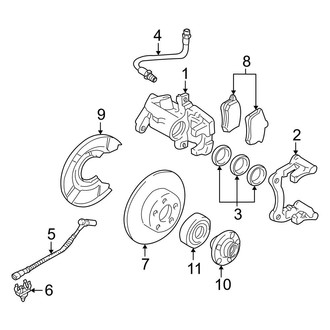 Audi OE - Rear Suspension - Brake Components