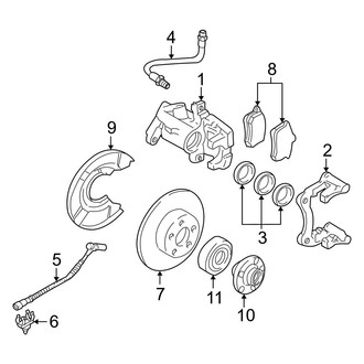 Audi OE - Rear Suspension - Brake Components