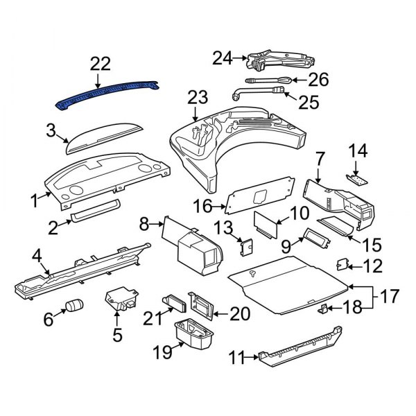 Liftgate Trim Scuff Plate