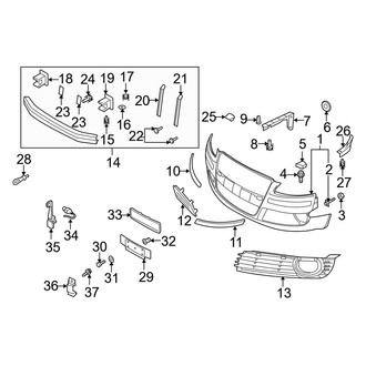 Audi OE - Front Bumper - Bumper & Components (6.0L)