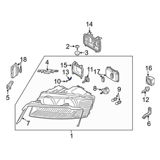 Audi OE - Front Parking Light Bulb Socket