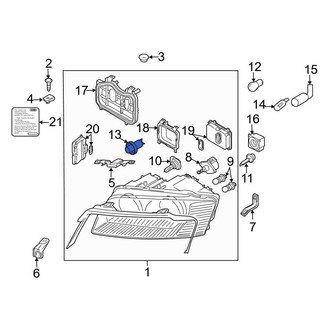 Audi OE - Front Headlight Socket