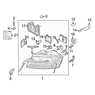 Audi OE - Front Lamps - Headlamp Components