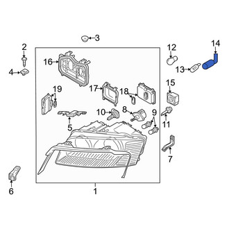Audi OE - Front Right Headlight Wiring Harness