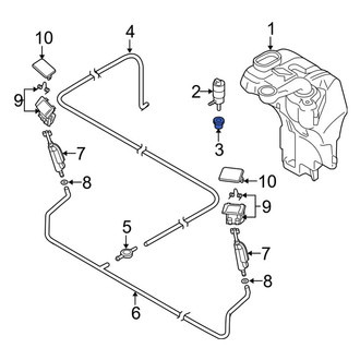 Audi OE - Windshield Washer Pump Grommet