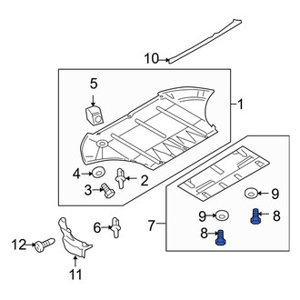 Audi OE - Radiator Support Splash Shield Screw