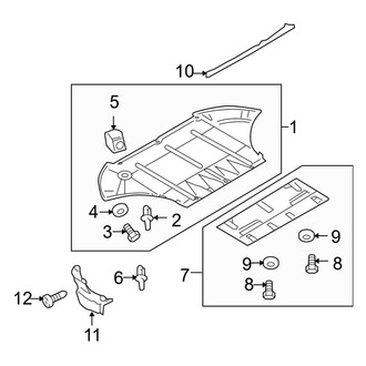 Audi OE - Radiator Support - Splash Shields