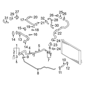 Audi OE - Cooling - Hoses & Lines (Feed), (4.2L Gas)