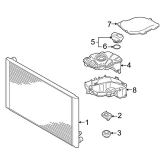 Audi OE - Cooling - Radiator & Components (Primary), (6.0L)