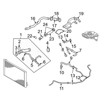 Audi OE - Cooling - Hoses & Lines (Feed, to VIN 4E6008011), (6.0L)