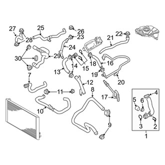 Audi OE - Cooling - Hoses & Lines (Return, to VIN 4E6011643), (6.0L)