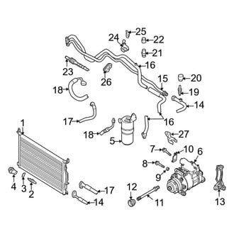 Audi OE - Air Conditioner & Heater - Condenser, Compressor & Lines (4.2L Gas)