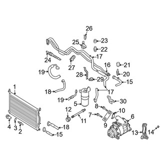 Audi OE - Air Conditioner & Heater - Condenser, Compressor & Lines