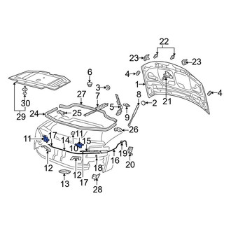 Audi OE - Front Hood Latch