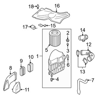 Audi OE - Engine / Transaxle - Air Intake (4.2L)