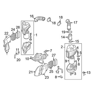 Audi OE - Engine / Transaxle - Air Intake (6.0L)