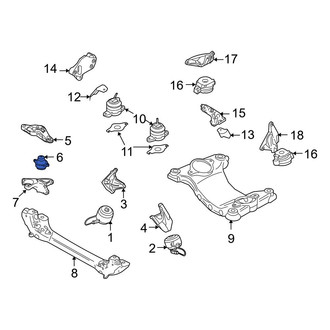 Audi OE - Engine Cradle Insulator