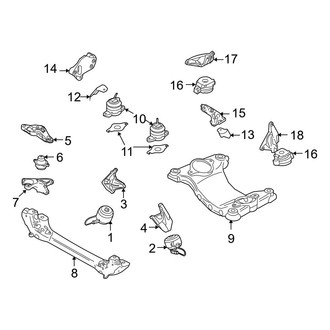 Audi OE - Engine / Transaxle - Engine & Transmission Mounting (4.2L)