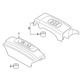 Audi OE - Engine / Transaxle - Engine Appearance Cover (4.2L Gas)