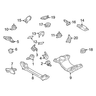 Audi OE - Engine / Transaxle - Engine & Transmission Mounting