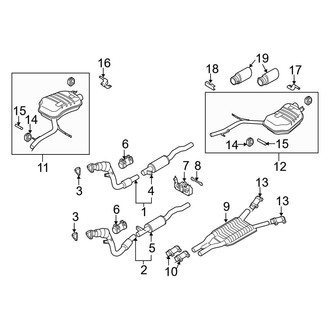 Audi OE - Exhaust System - Exhaust Components (4.2L)