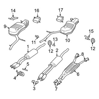 Audi OE - Exhaust System - Exhaust Components (6.0L)