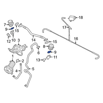 Audi OE - Right Secondary Air Injection Control Valve Gasket