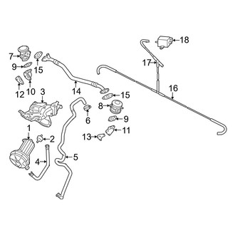 Audi OE - Emission System - Emission Components (A.I.R. Pump & Components), (4.2L)