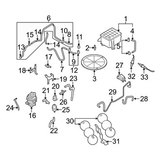 Audi OE - Emission System - Emission Components (Vapor Canister & Sensors), (Base / L 4.2L Gas)