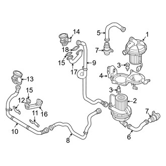Audi OE - Emission System - Emission Components (A.I.R. Pump & Components), (6.0L)