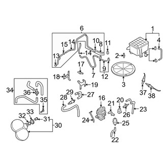 Audi OE - Emission System - Emission Components (Vapor Canister & Sensors)