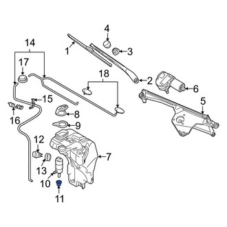 Audi OE - Windshield Washer Pump Grommet