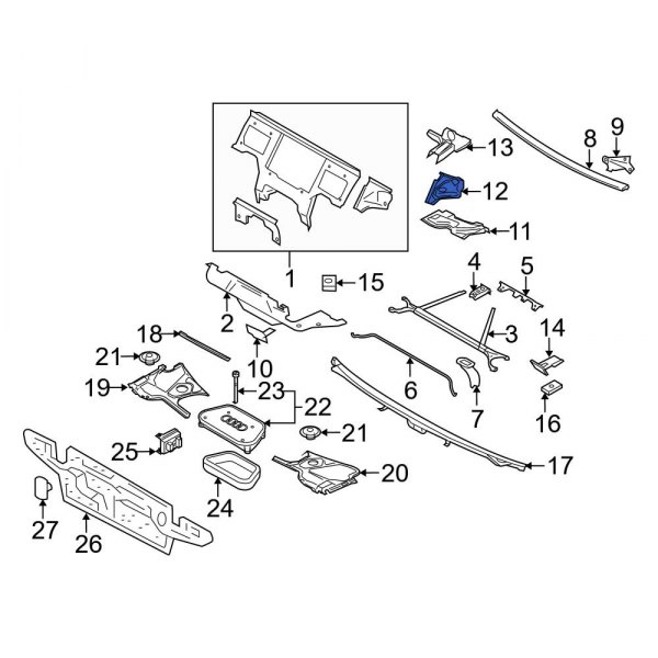 Cowl Water Deflector