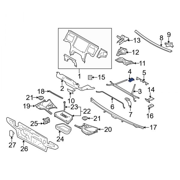 Cowl Crossmember Bracket