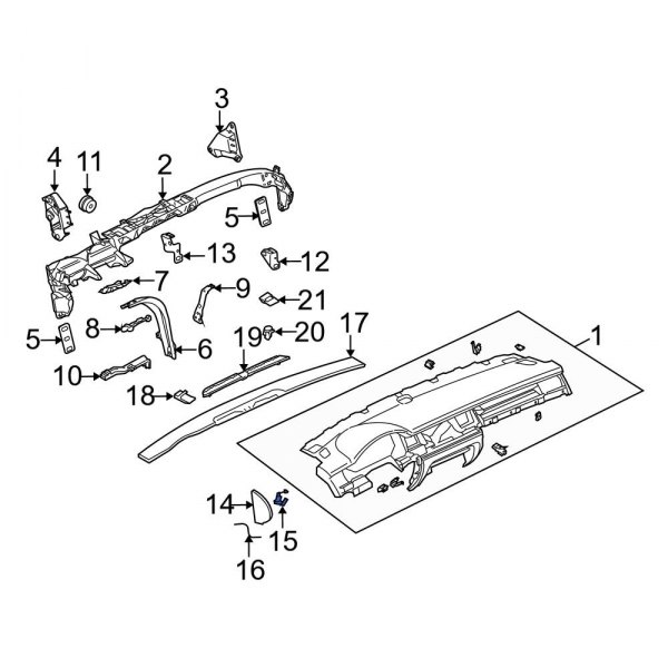 Instrument Panel Trim Panel Clip