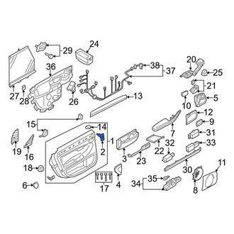 Audi OE - Door Interior Trim Panel Retainer