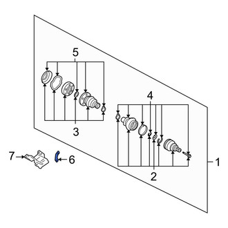 Audi OE - Rear CV Axle Retainer Plate