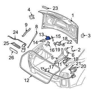 Audi OE - Rear Deck Lid Latch