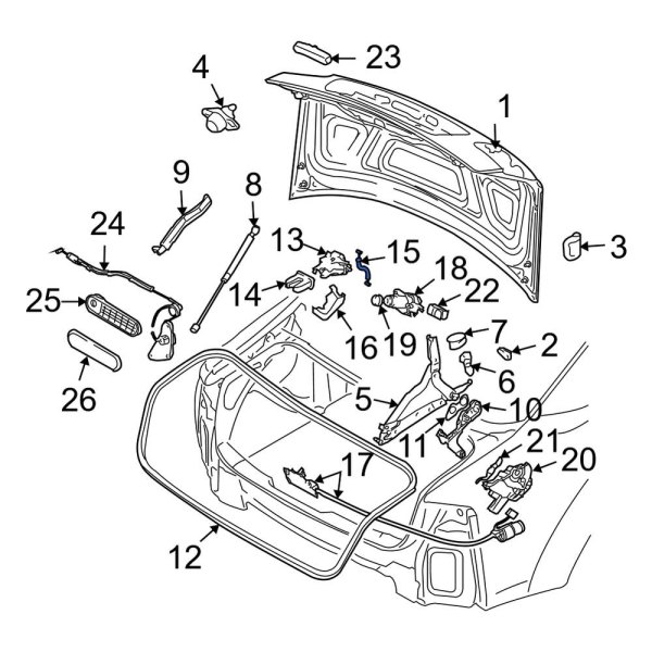 Deck Lid Release Cable