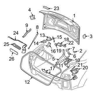 Audi OE - Trunk Lid - Lid & Components (Base / L)