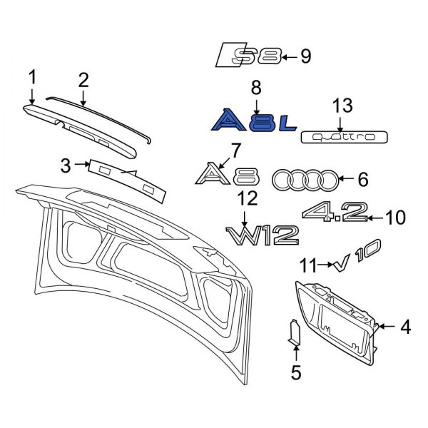 Deck Lid Emblem