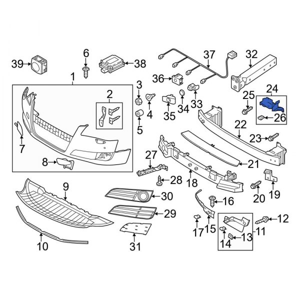 Bumper Impact Bar Bracket