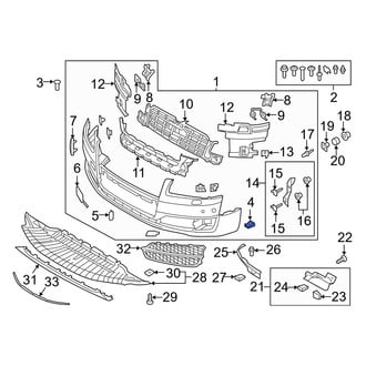 Audi OE - Front Bumper Cover Nut