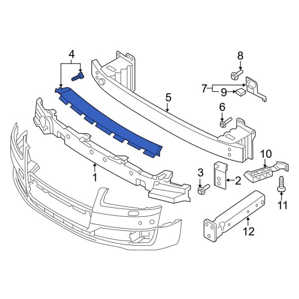 Bumper Cover Spacer Panel