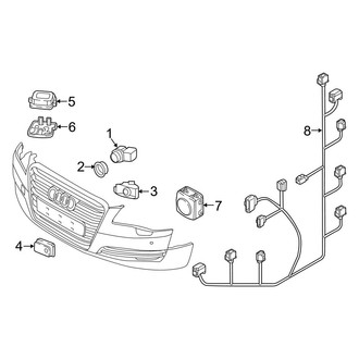 Audi OE - Front Bumper - Bumper & Components (Electrical Components)