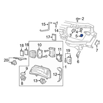 Audi OE - Headlight Mounting Panel Spacer