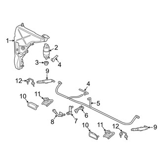 Audi OE - Front Lamps - Washer Components