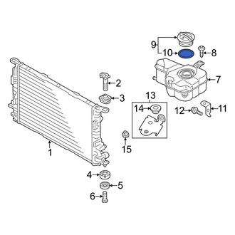 Audi OE - Engine Coolant Reservoir Cap Seal