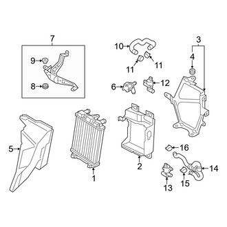 Audi OE - Cooling - Radiator & Components (Sport Auxiliary), (L 4.0L)